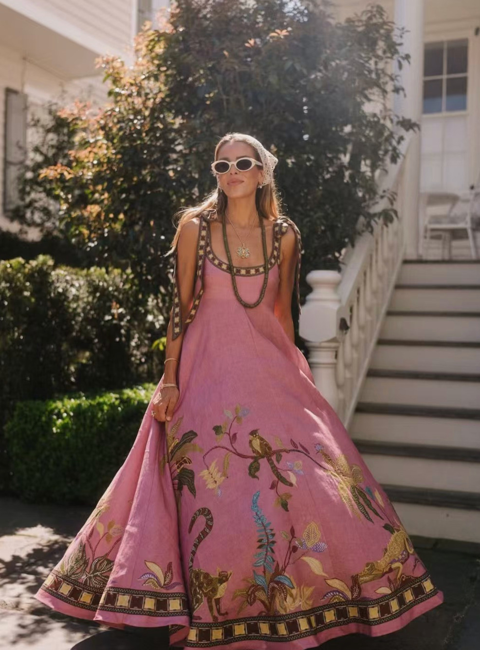 Alemais Zuri Ballet Sundress in Pink